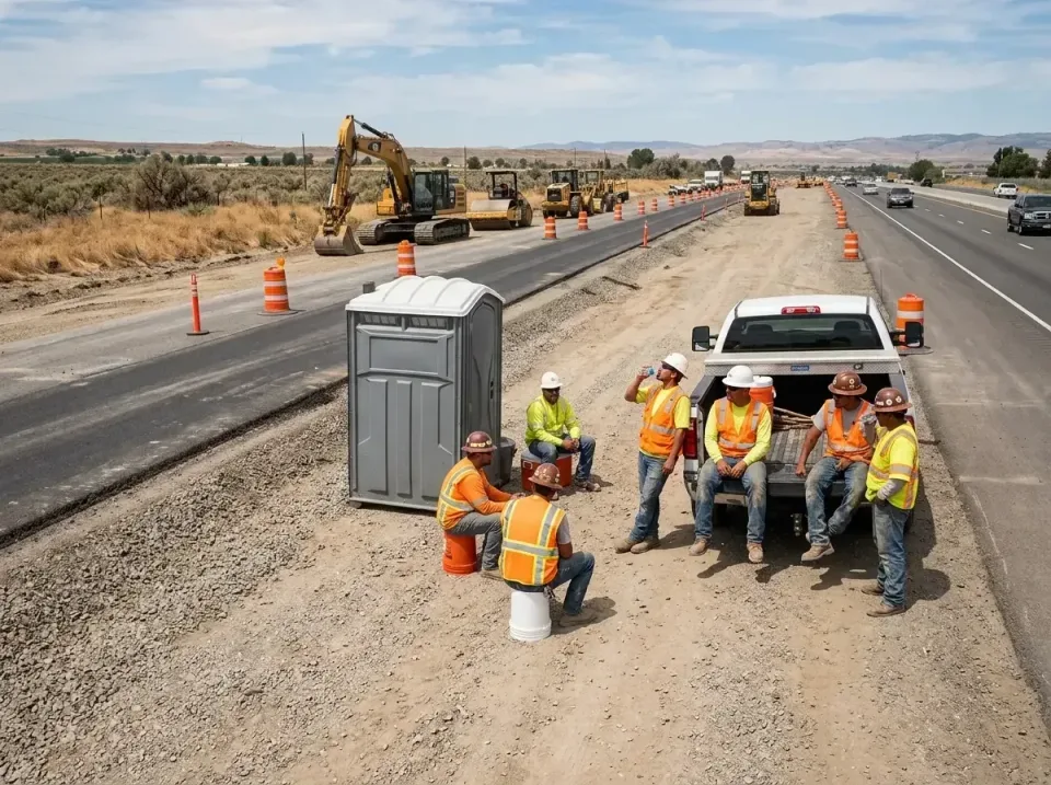 highway-road-construction-crew-007 — frequently asked questions, Porta Potty and Restroom Rentals in Milton, WA